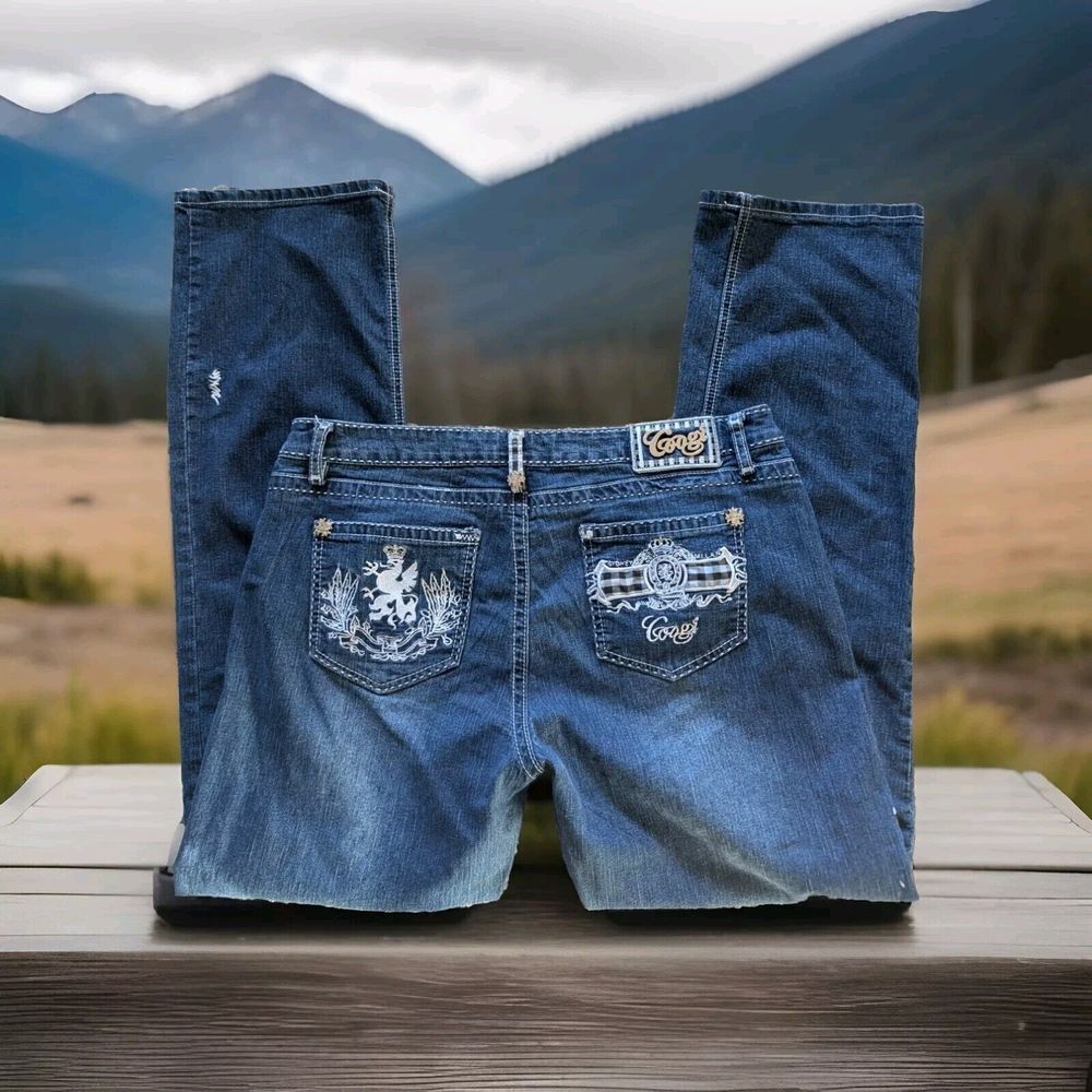 Coogi Embroidered ‎ Jeans Straight Leg Jeans Size 19/20